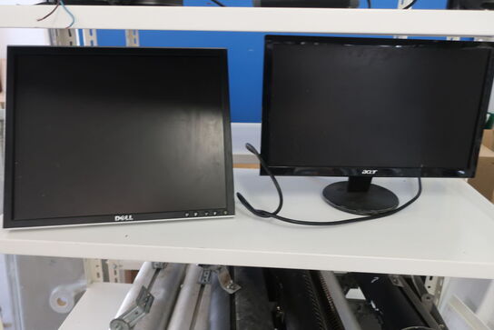 2 stk. monitor DELL og ACER