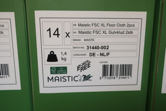 266 pakker gulvklude XL 2 stk. MAISTIC FSC 31440-002