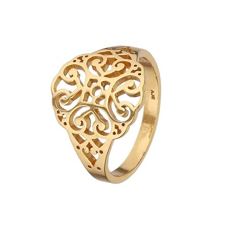 Patterned Ring - Str. S/52-53 mm.