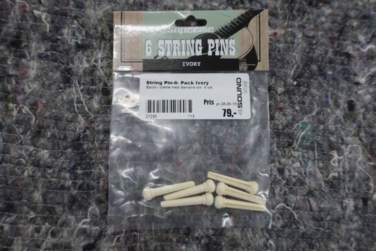 5 pakker String Pin SUPREME 6-Pack Ivory