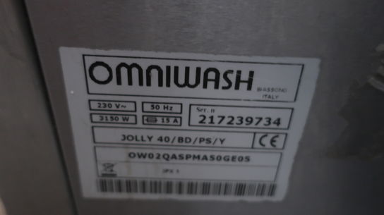 Industriopvaskemaskine OMNIWACH Jolly 40/BD/PS/Y