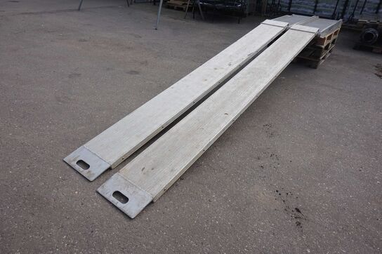 2 stk Aluramper/slisker 320 cm (MOMSFRI)