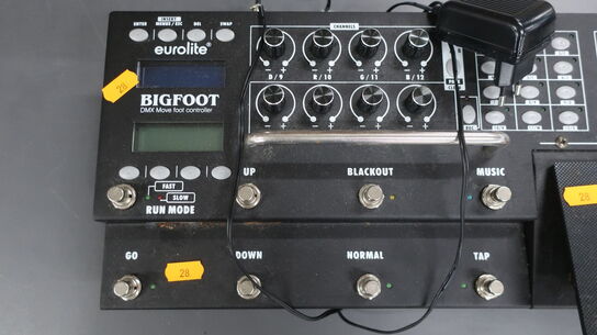 DMX styreboks BIGFOOT DMX Move Foot Controlelr