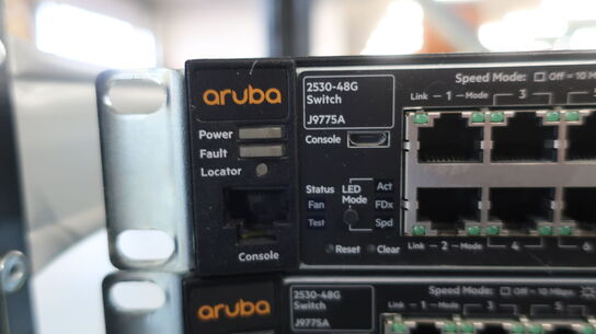 3 stk. switch HP ARUBA 2530-48G J9775A