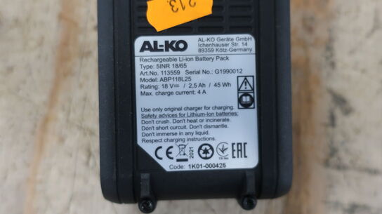 Batteri AL-KO 5INR 18/65