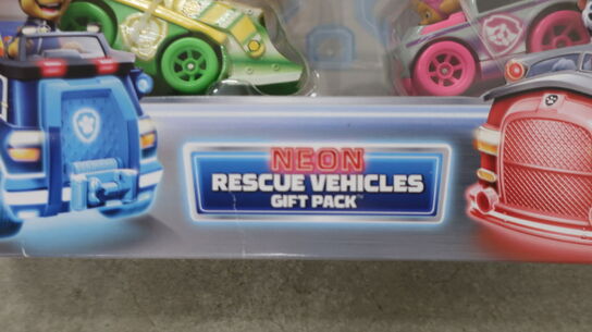 Bilsæt PAW PATROL Neon Rescue Vehicles