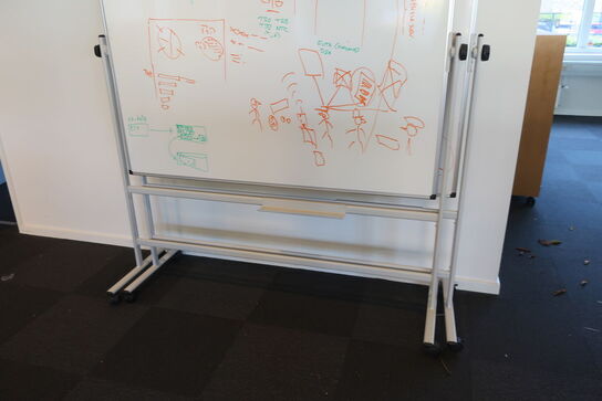 2 stk. whiteboard på stativ