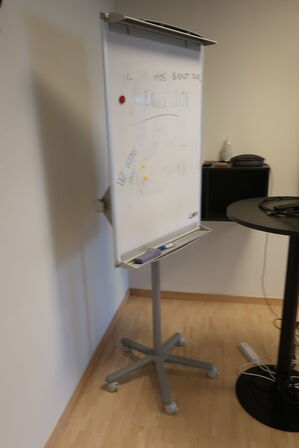 Whiteboard på stativ