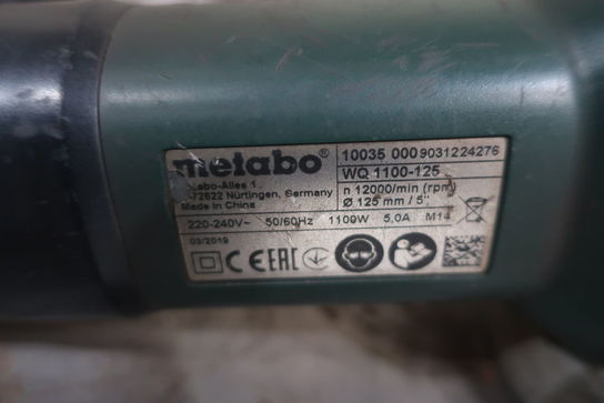 Vinkelsliber METABO WQ 1100-125