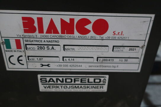 Båndsav BIANCO 280 S.A.