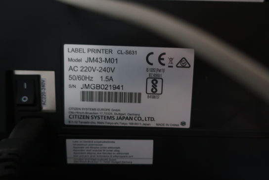 Labelprinter CITIZEN JM43-M01