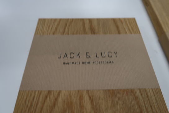 2 stk. Håndlavede skærebrætter JACK & LUCY