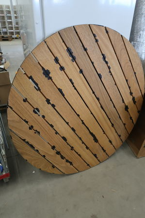 Bordplade Ø=120cm GRYTHYTTAN teak