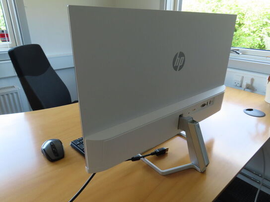 27" monitor, HP M27FW, Tastatur og mus