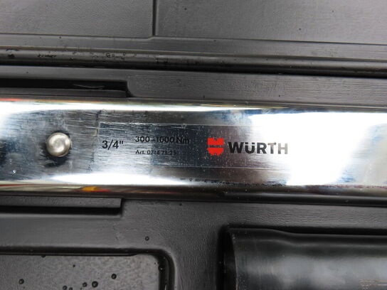 Momentnøgle, WÜRTH 3/4" 300-1000Nm