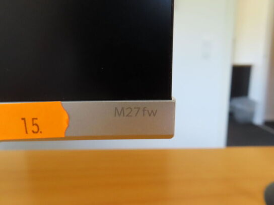 27" monitor, HP M27FW, Tastatur og mus