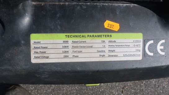 Generator, KGK 3500i