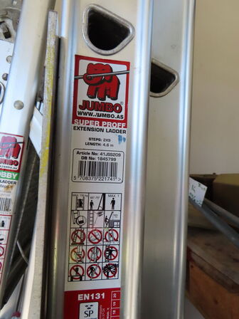 3 stk. stiger, JUMBO