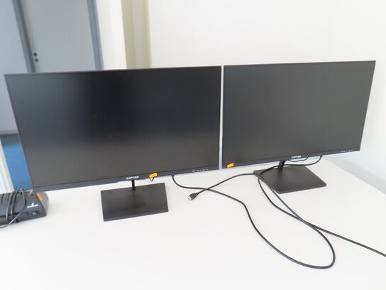 2 stk. 27" monitor, CEPTER CE27NOVA og laminator