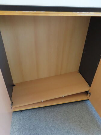 4 stk. kontorreoler med topplade