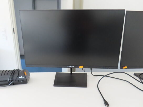 2 stk. 27" monitor, CEPTER CE27NOVA og laminator