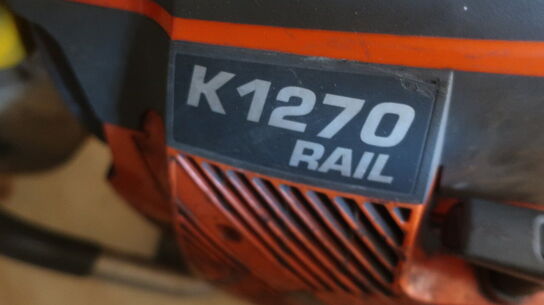 Kapsav, HUSQVARNA K1270 RAIL med 3 ekstra skæreskiver
