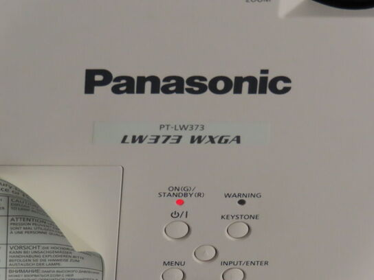 Projektor, PANASONIC PT-LW373 med fjernbetjening