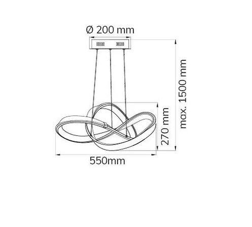 Wofi spiral led pendel m. dæmp(ubrugt)