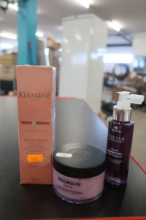 3 stk. hårprodukter KERASTASE, BALMAIN og ALTERNA CAVIAR