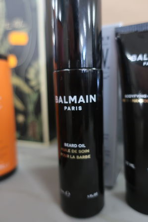 4 stk. produkter BALMAIN samt skæg serum AMERICAN CREW