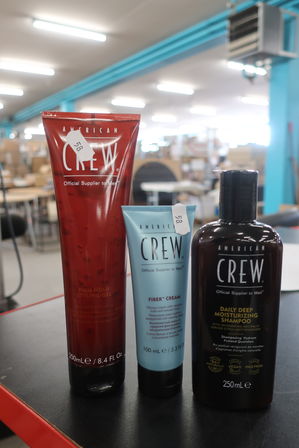 Shampoo, Fiber Cream samt styling gel AMERICAN CREW