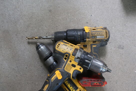 3 stk. skruemaskiner DEWALT