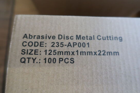 100 pieces. Cutting discs for metal/stainless steel 125mm