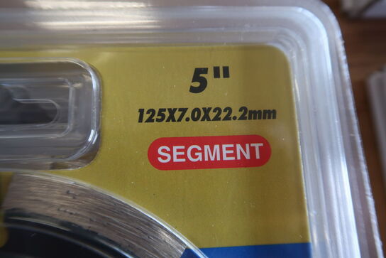 10 pcs. Diamond blades 125mm Segment