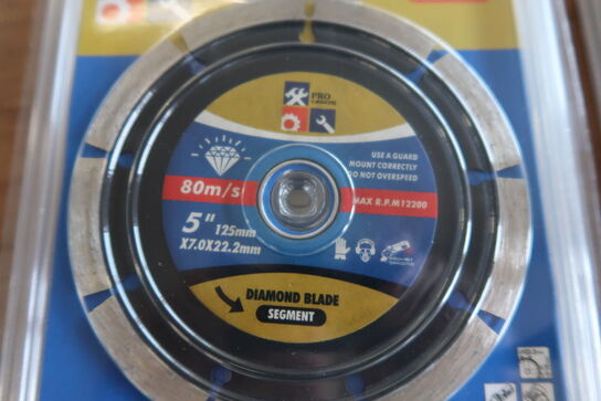 10 pcs. Diamond blades 125mm Segment