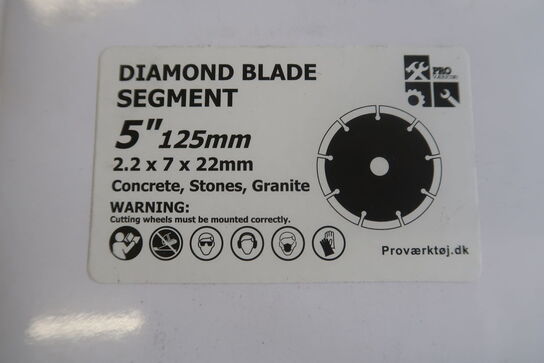 10 pcs. Diamond blades 125mm Segment