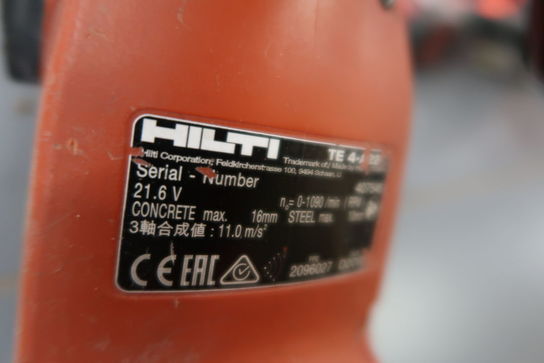 Akku-borehammer HILTI TE 4-A22