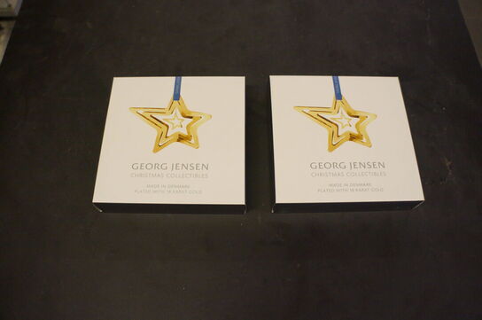 2 stk. Julestjerner GEORG JENSEN 