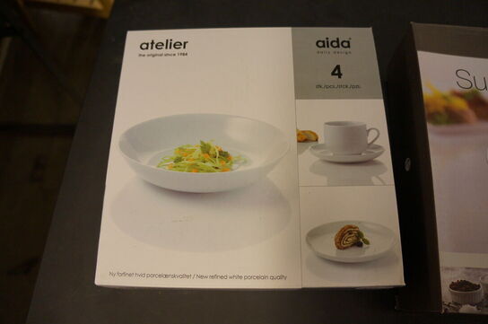 4 stk. skåle & 4 stk. tallerkner 