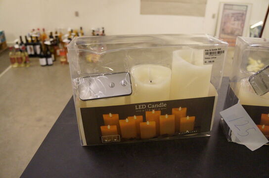 2 pakker vokslys m/timer LED CANDLE 
