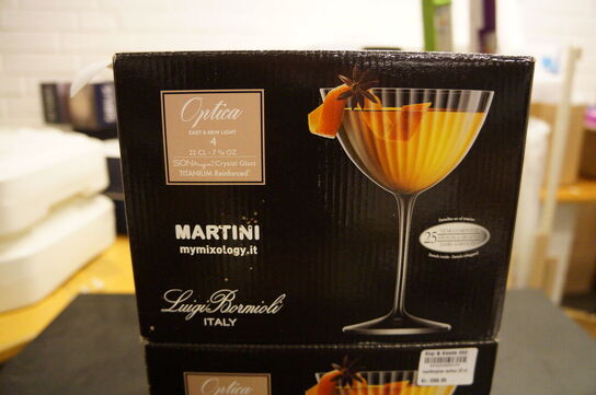 8 stk. Martiniglas 
