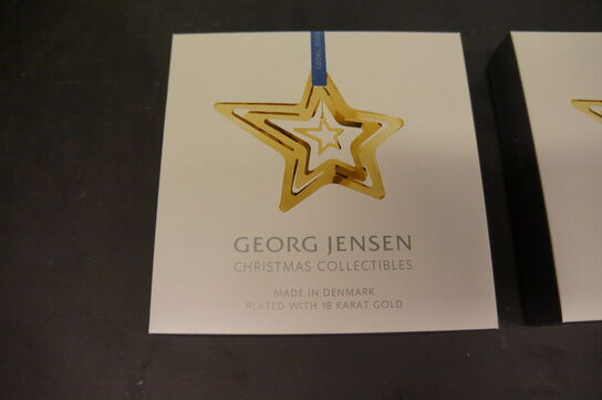 2 stk. Julestjerner GEORG JENSEN 
