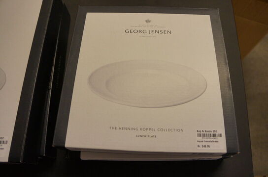 2 stk. Frokosttallerkener + 2 stk. Middagstallerkener GEORG JENSEN 