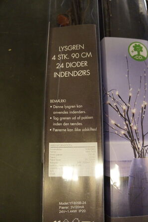 4 pakker lysgren 
