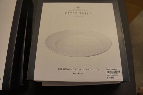 2 stk. Frokosttallerkener + 2 stk. Middagstallerkener GEORG JENSEN 