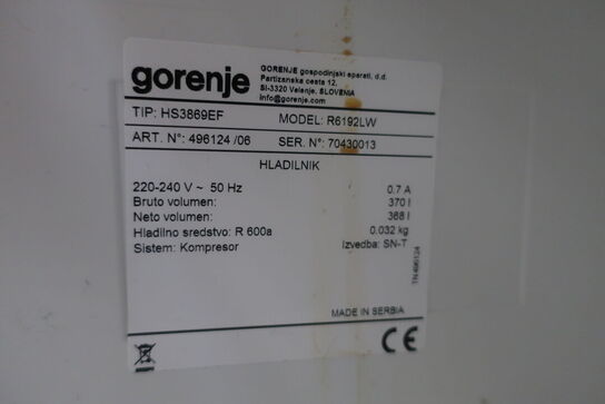 Køleskab GORENJE R6192LW