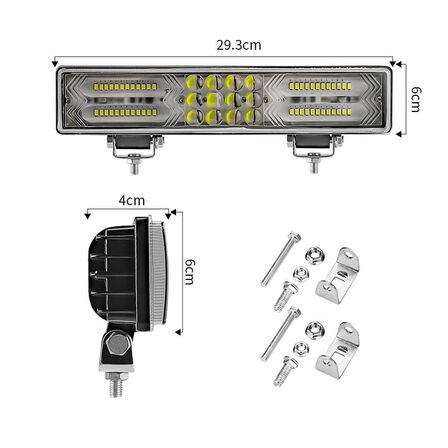 3 stk. Arbejdslampe DualForce 60W