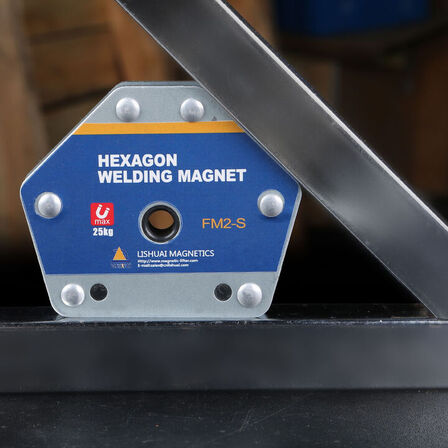 4 stk. Hexagon svejsemagnet FM2-S – 25 kg trækkraft (30° / 45° / 60°)