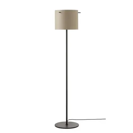 2 stk.  frandsen friis og moltke 1954 gulvlampe matt grå(ubrugt)