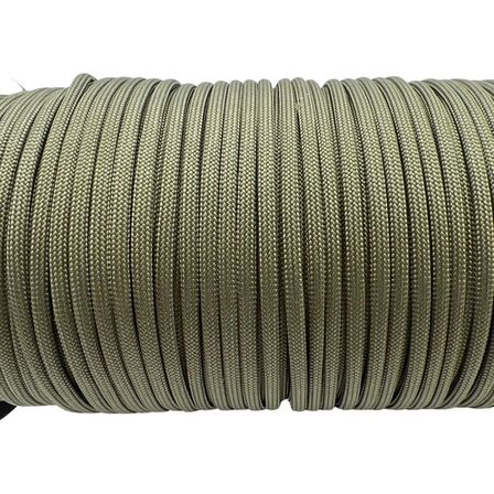 3 stk. Faldskærmsline Paracord 550 100M Military Green